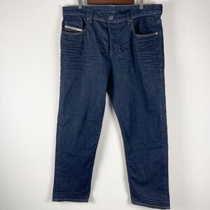 Diesel Stretch Straight Jeans Mens 38x30 Button Fly Dark Wash 2020 D-Viker NWT